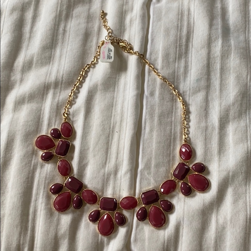Francesca’s cranberry necklace